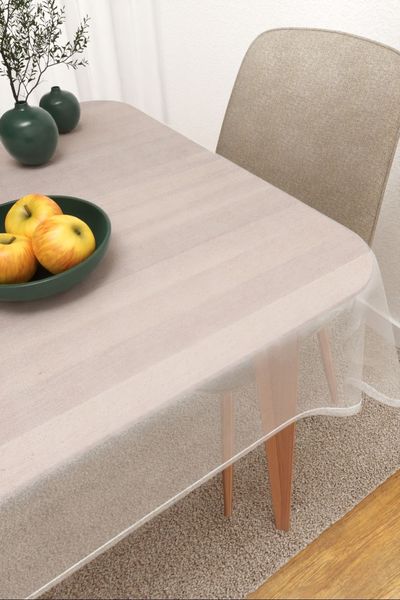 Tischdecke eckig von Lysel - Barra #3J in weiß