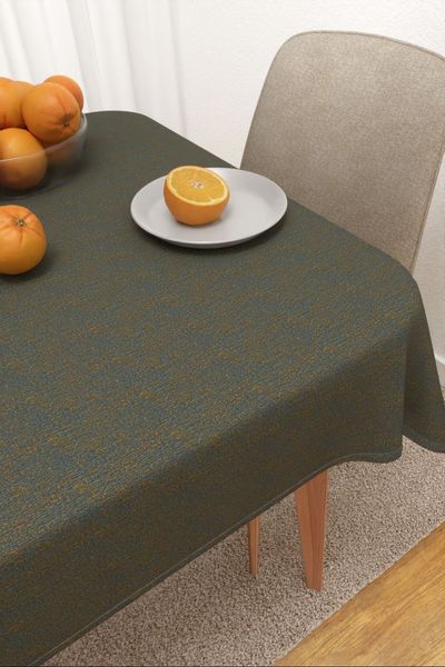 Tischdecke eckig von Lysel - Benitez  #3J in blaugrau