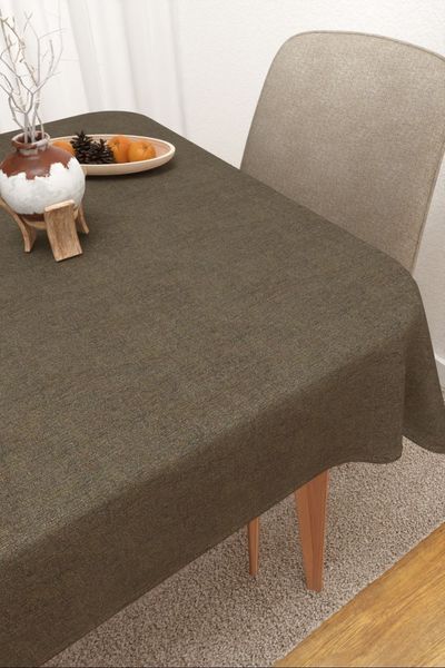 Tischdecke eckig von Lysel - Benitez  #3J in graubraun