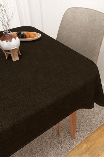 Tischdecke eckig von Lysel - Camargo #3J in graubraun