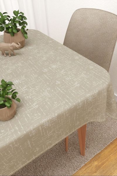 Tischdecke eckig von Lysel - Coahuila  #3J in beige