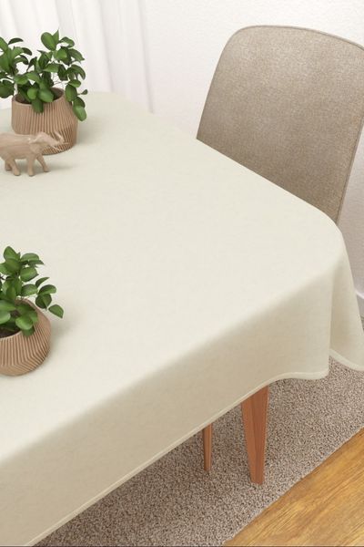 Tischdecke eckig von Lysel - Matehuala #3J in beigebraun