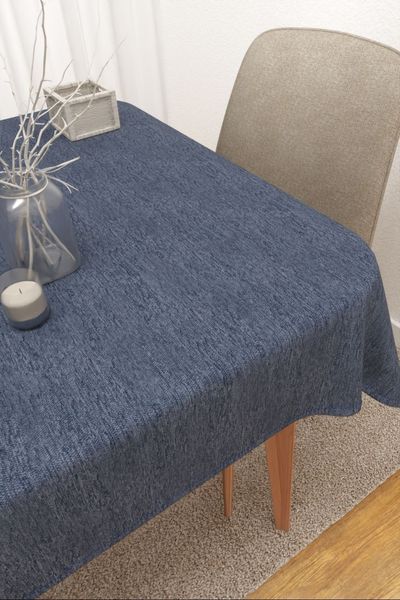 Tischdecke eckig von Lysel - Matehuala #3J in jeansblau