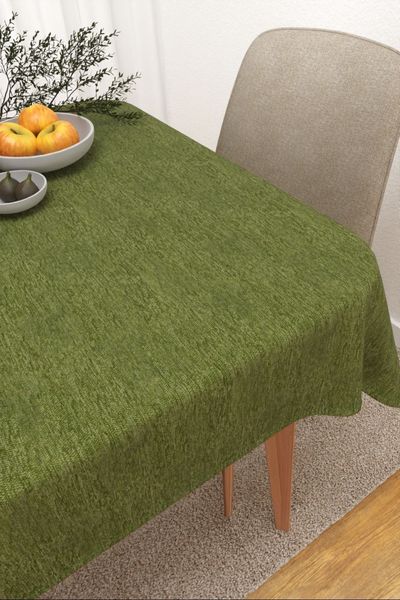 Tischdecke eckig von Lysel - Matehuala #3J in olivgrün
