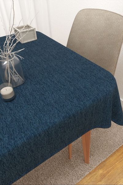 Tischdecke eckig von Lysel - Matehuala #3J in taubenblau