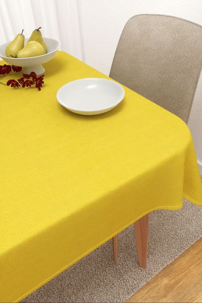 Tischdecke eckig von Lysel - Midas #3J in gelbgrün