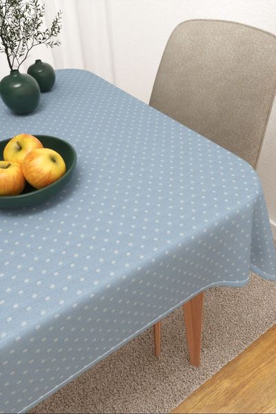 Tischdecke eckig von Lysel -  Saltillo #3J in himmelblau