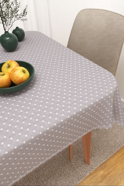 Tischdecke eckig von Lysel -  Saltillo #3J in steingrau