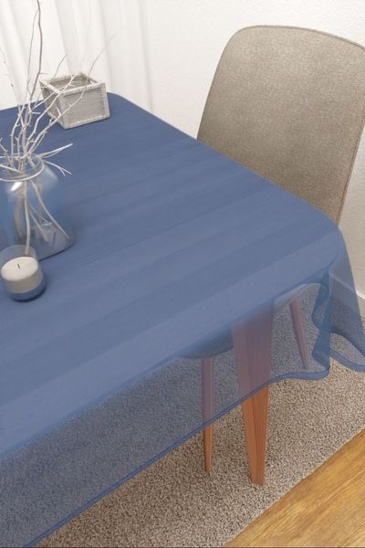 Tischdecke eckig von Lysel - Sangola #3J in enzianblau