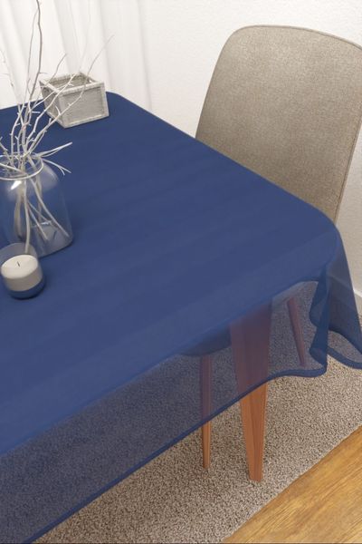 Tischdecke eckig von Lysel - Sangola #3J in saphirblau