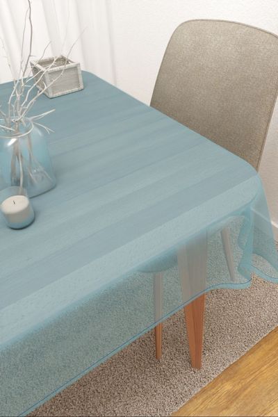 Tischdecke eckig von Lysel - Sangola #3J in wasserblau