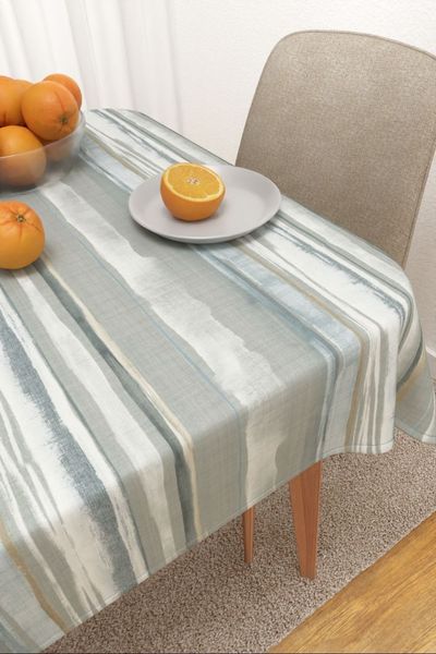 Tischdecke eckig von Lysel - Bernal #3J in blaugrau