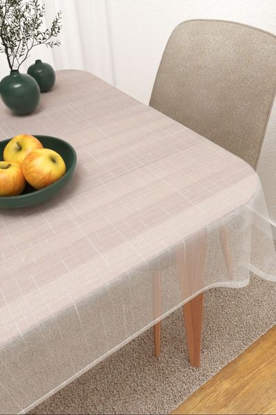 Tischdecke eckig von Lysel - Tanque  #3J in weiß