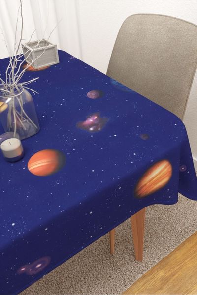 Tischdecke eckig von Lysel - Timra #3J in brillantblau
