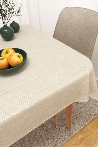 Tischdecke eckig von Lysel -  Temoris #3J in perlwei