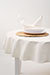 Vorschau Runde Damasttischdecke von Lysel - Ornamentdesign #2M beige