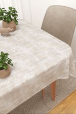 Tischdecke eckig in beige