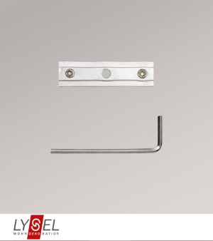 Lysel - Verbinder Innenlaufstangen doppelt für Stangen Ø 20mm