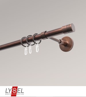 Lysel - SET Opal 160cm Träger geschlossen mit Endstücke Zylinder in Bronze