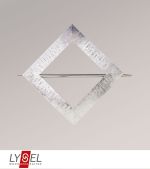 silber Vorschau Lysel - Raffhalter Metallraute #1W in Silber silber