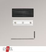 schwarz Vorschau Lysel - SET Verbinder für Gardinenstangen für Coral-Stangen #1W schwarz