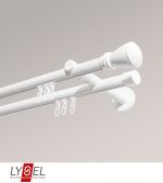 weiß Vorschau Lysel - SET Opal Innenlauf 160cm 2 Lauf Doppel-Kombiträger offen mit Endstücke Konus in Bronze #1W weiß