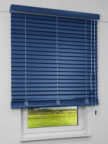 Jalousie Maßanfertigung Holzjalousie Azurblau 5009