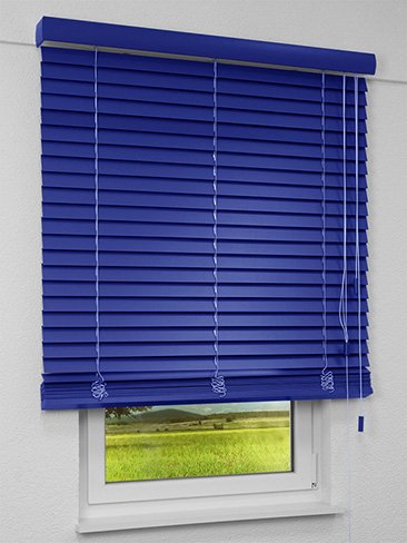 Jalousie Maßanfertigung Holzjalousie Ultramarinblau 5002