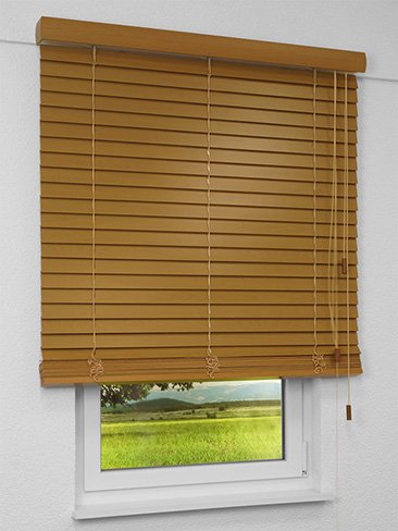 Jalousie Maßanfertigung Holzjalousie Eiche-Look TS 17