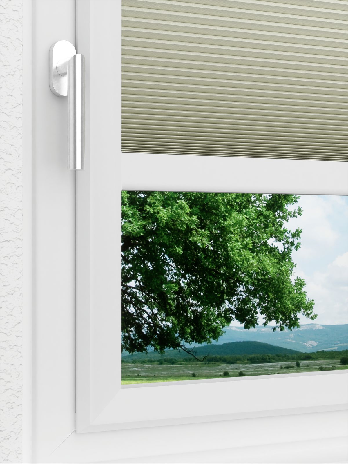 Detailansicht LYSEL HOME Plissee 315A Shadow BO Wabe