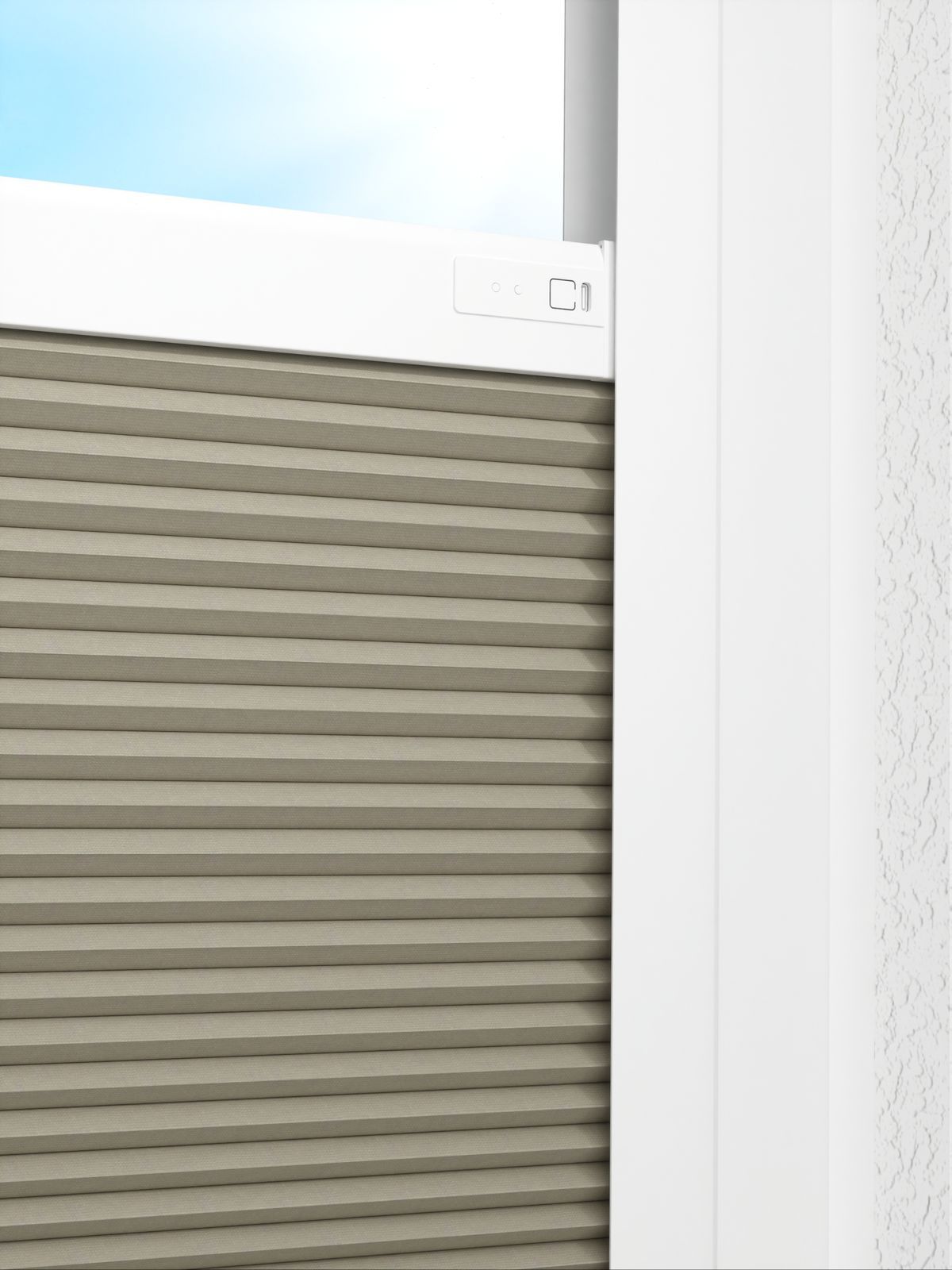 Detailansicht LYSEL HOME Plissee 010A Calluna Wabe