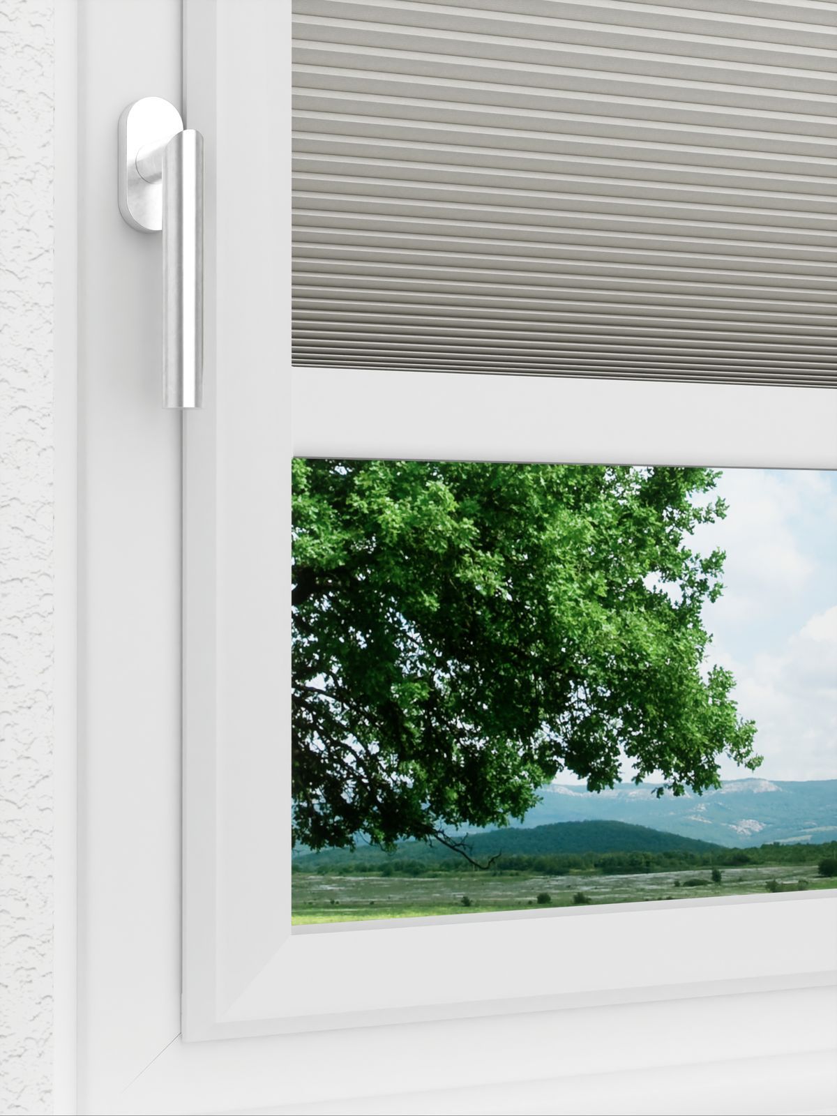 Detailansicht LYSEL HOME Plissee 019A Calluna Wabe