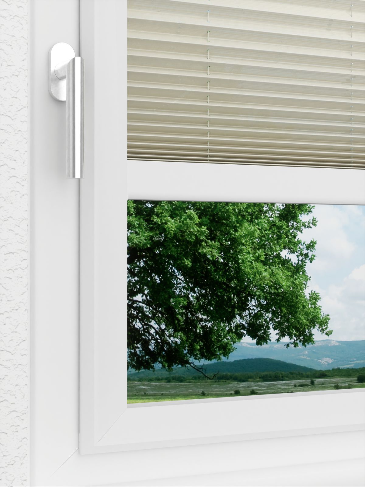 Detailansicht LYSEL HOME Plissee 410A Pearl String
