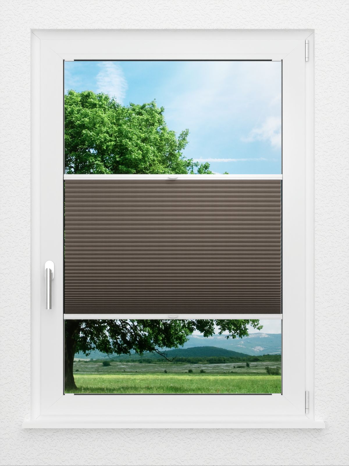 Detailansicht LYSEL HOME Plissee 314A Evelyne BO Wabe