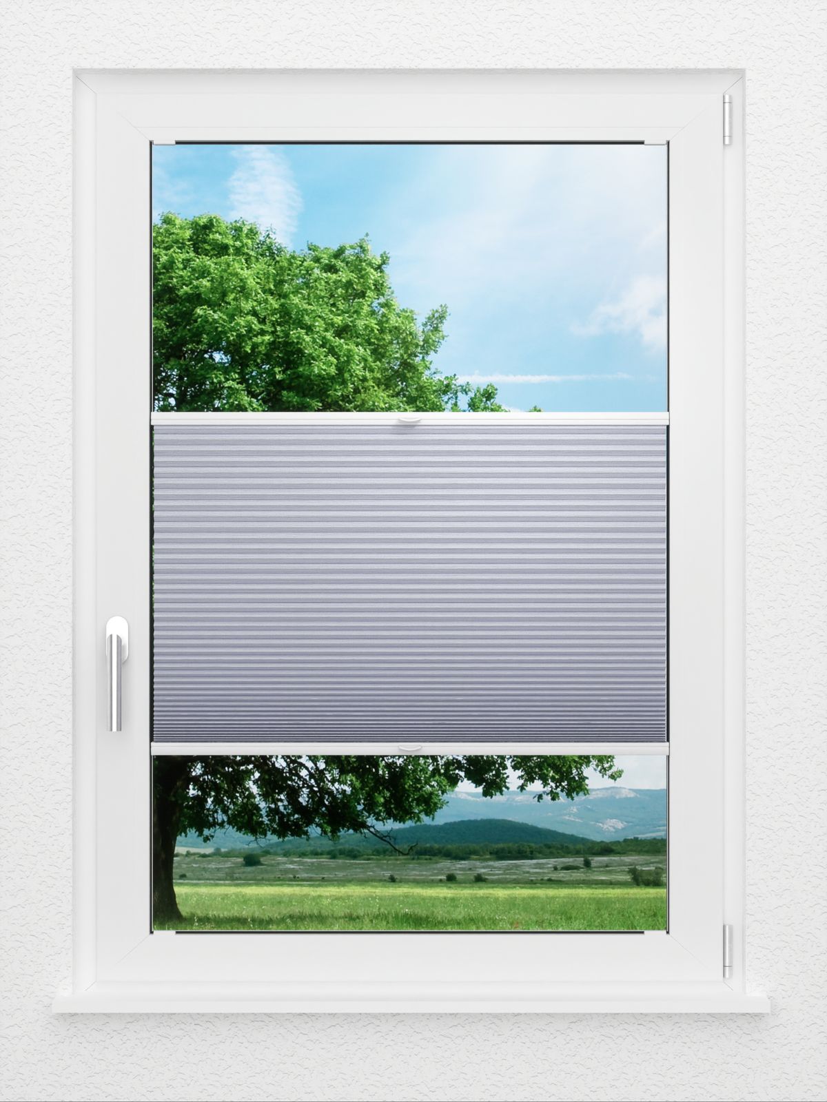Detailansicht LYSEL HOME Plissee 312A Lanea BO Wabe