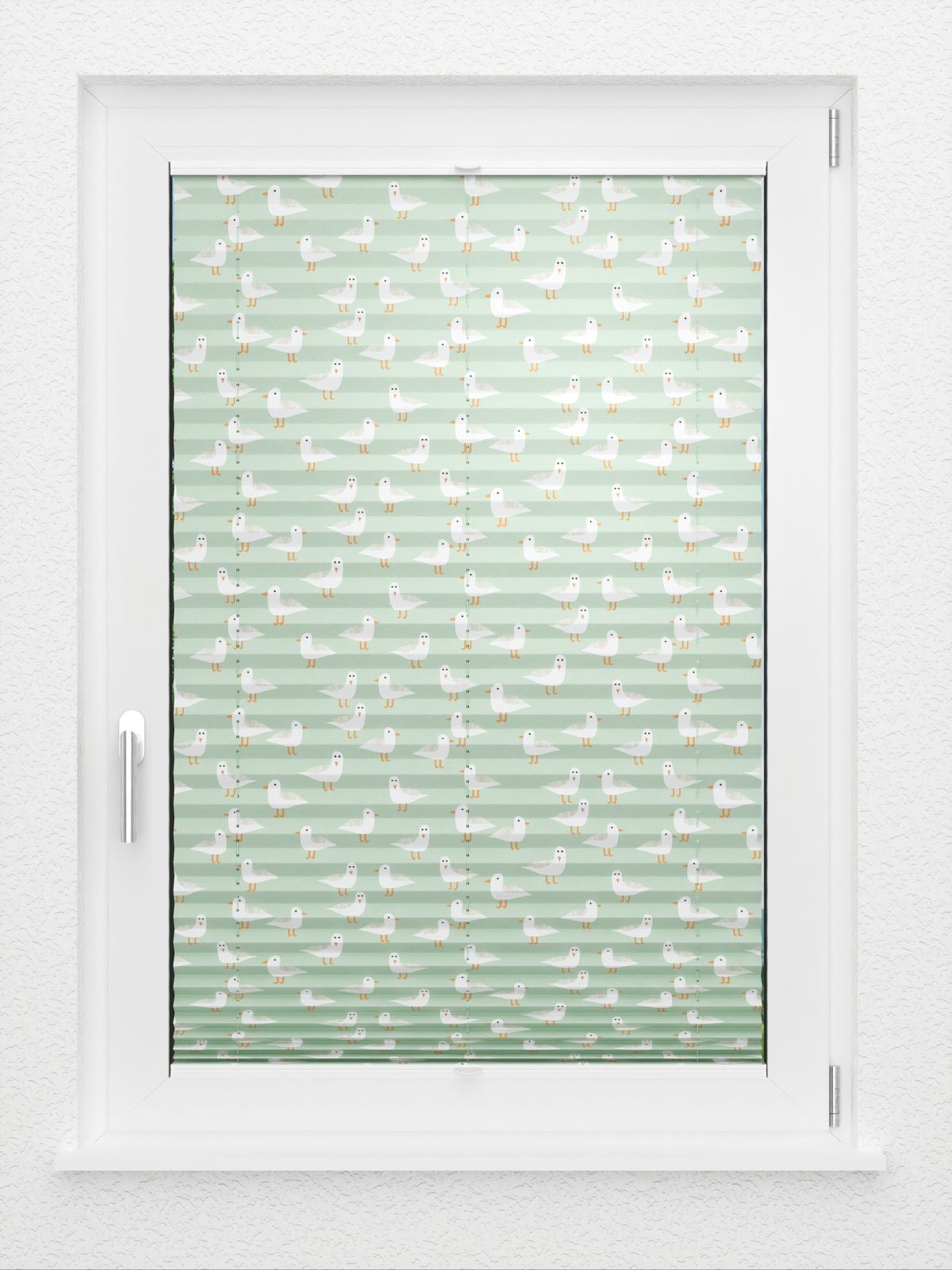 Detailansicht LYSEL HOME Plissee 435A Seagulls