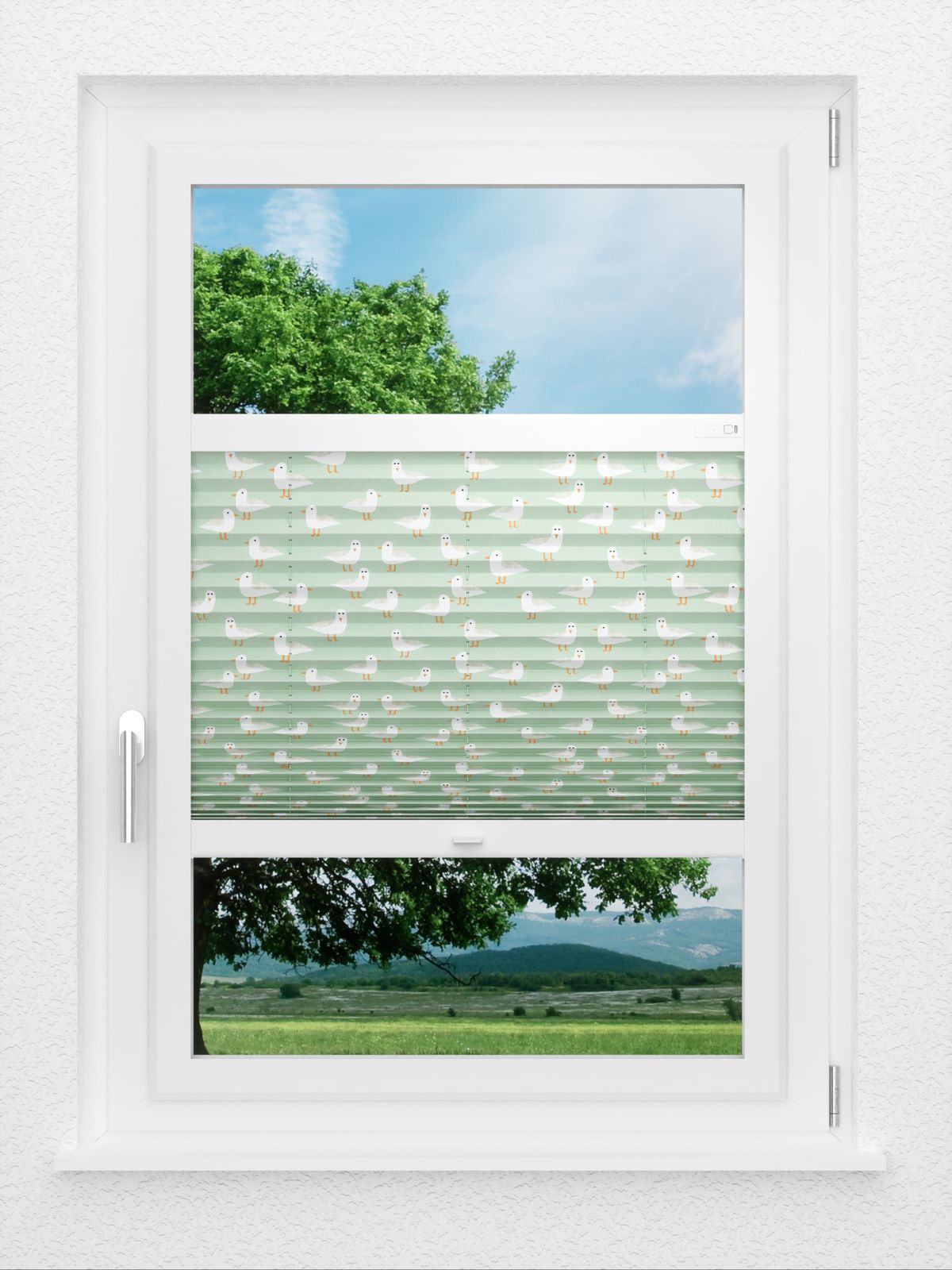 Detailansicht LYSEL HOME Plissee 435A Seagulls