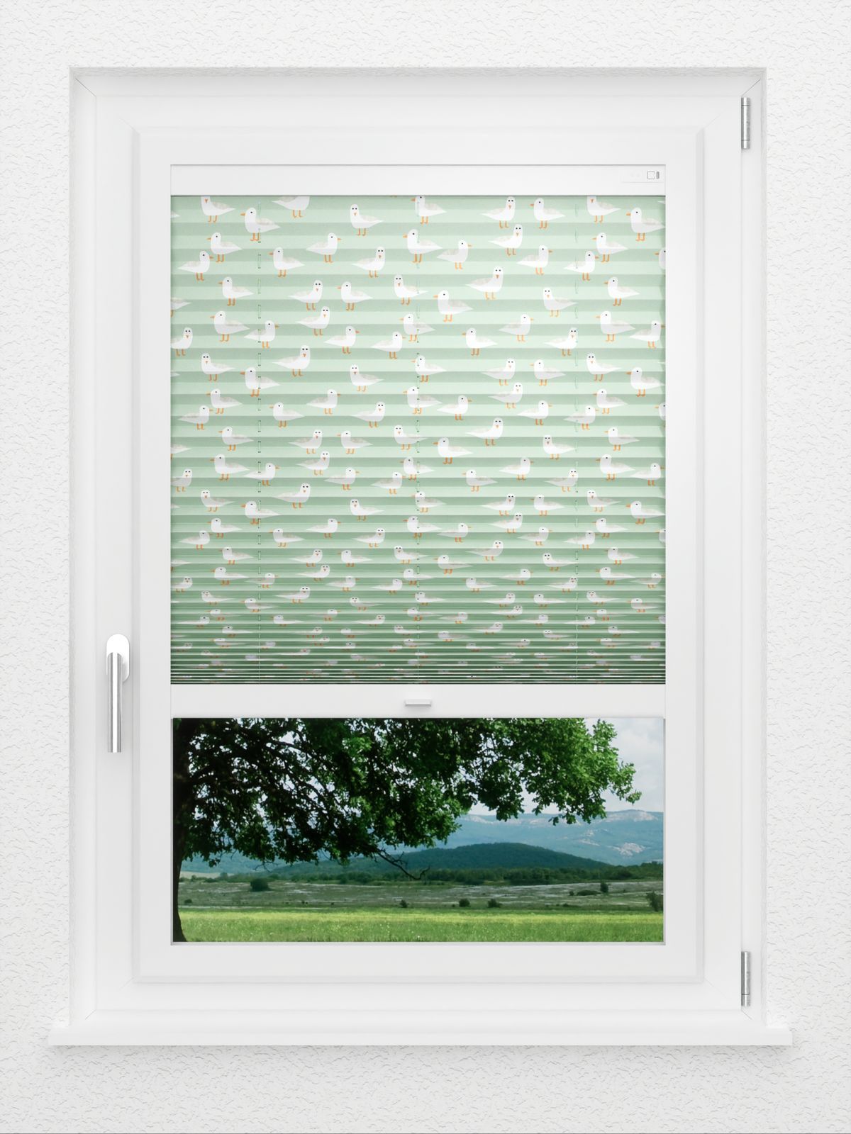 Detailansicht LYSEL HOME Plissee 435A Seagulls