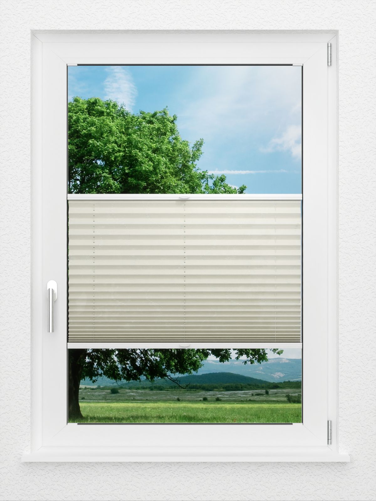 Detailansicht LYSEL HOME Plissee 410A Pearl String