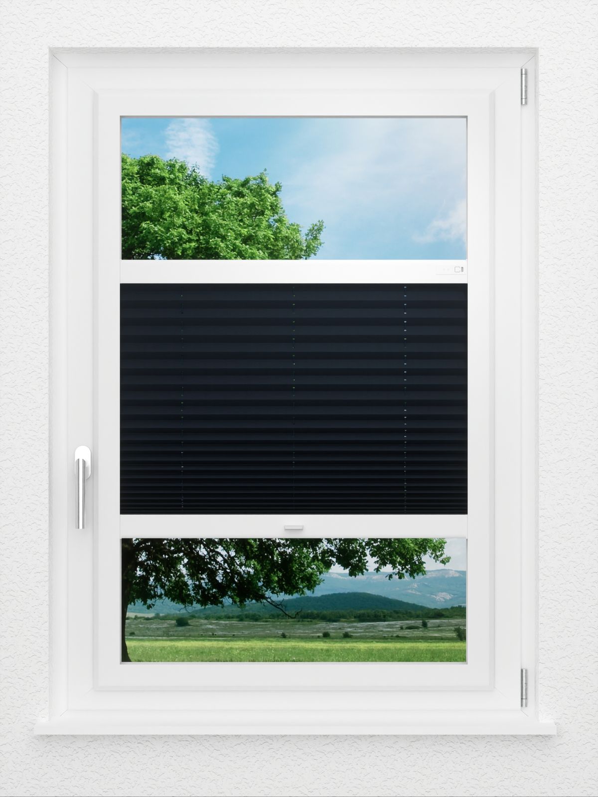Detailansicht LYSEL HOME Plissee 425A Blackout Crepe