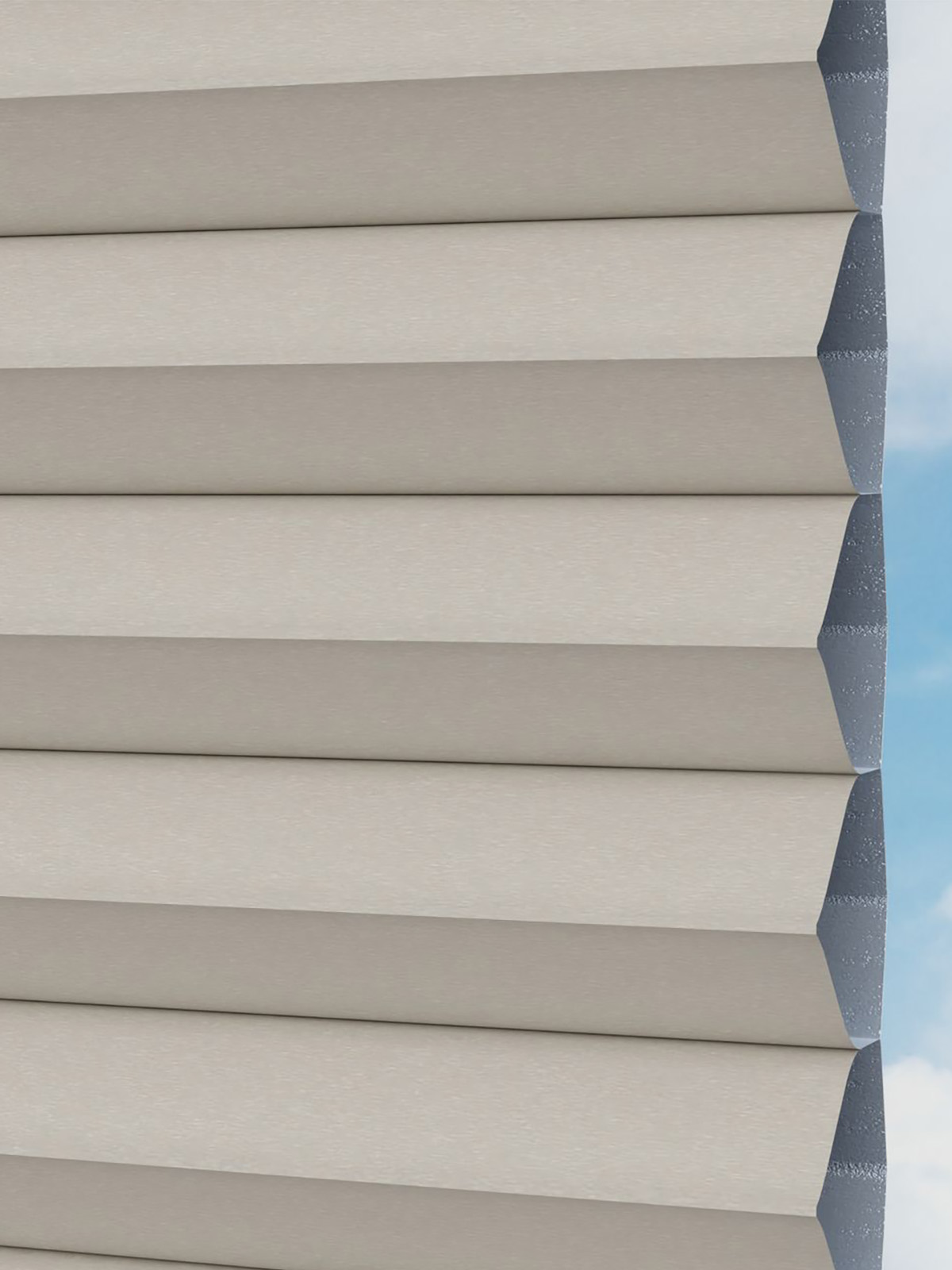 Detailansicht LYSEL HOME Plissee 008A Nana BO Wabe