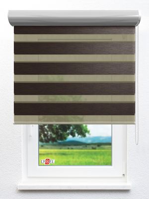 Simply Doppelrollo Zelma 703694L Fensteransicht