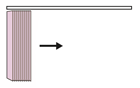 Lamellenbehang links