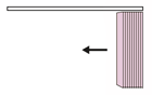 Lamellenbehang rechts